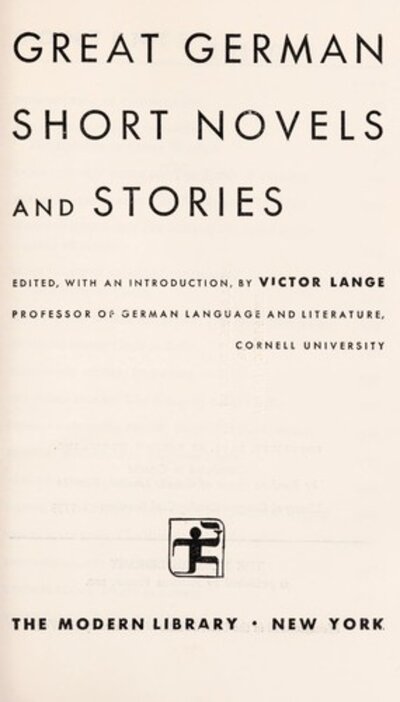 Great German Short Novels and Stories