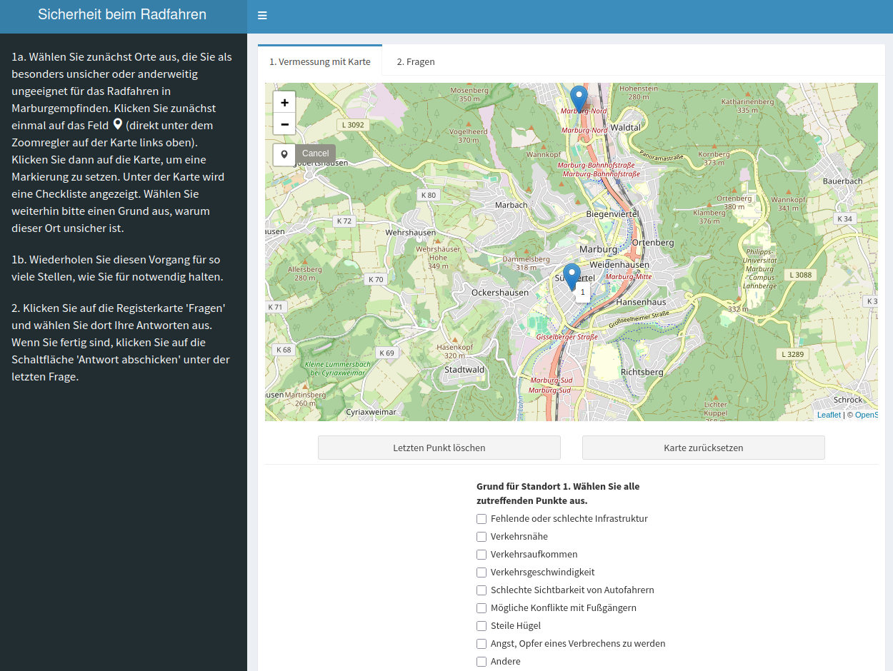 Cycling Safety Survey – Marburg